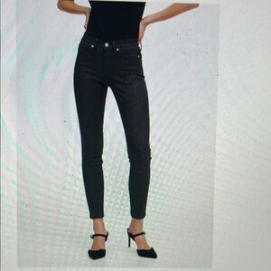Banana Republic Black Metallic Jeans 31